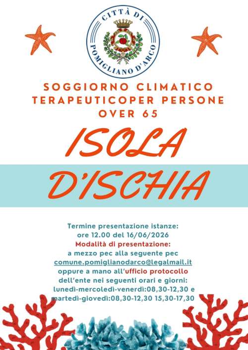 Soggiorno climatico-terapeutico per cittadini over 65 � Anno 2026
